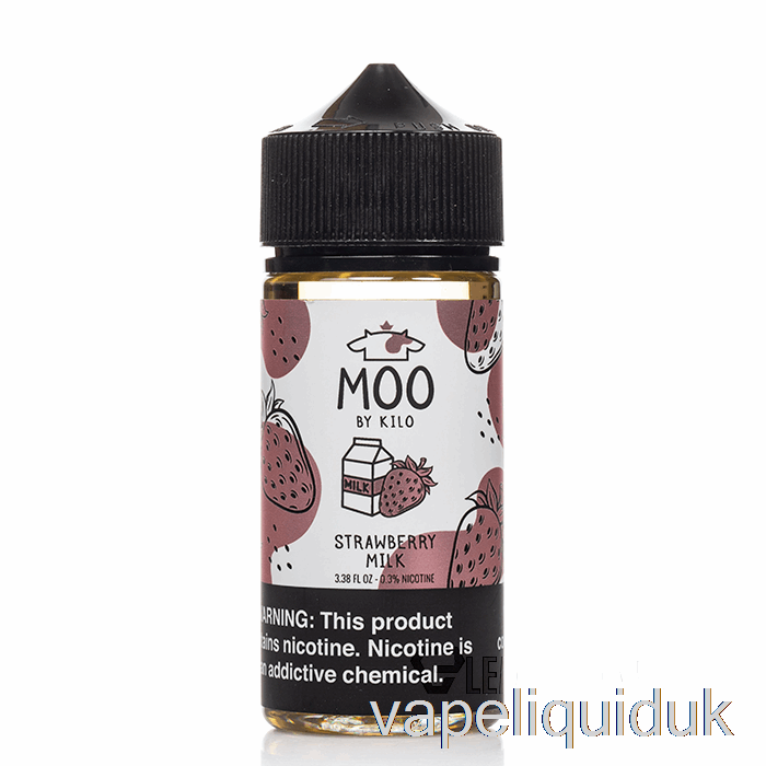 Strawberry Milk - MOO E-Liquids - 100mL 6mg Vape Liquid